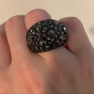 Black Crystal Ring